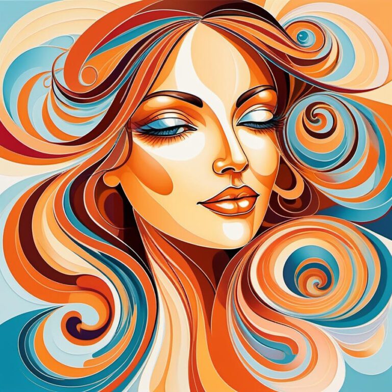 abstract woman face