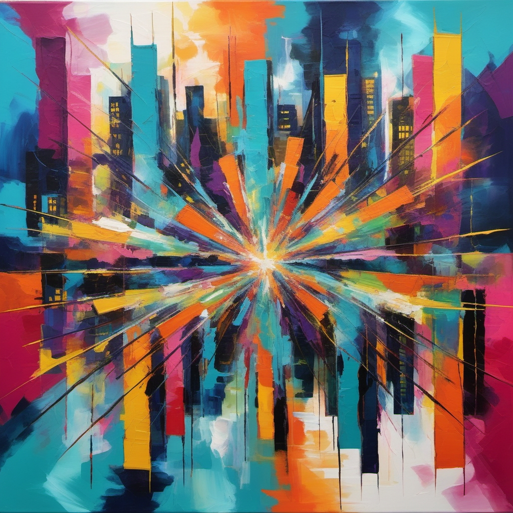 abstract cityscape