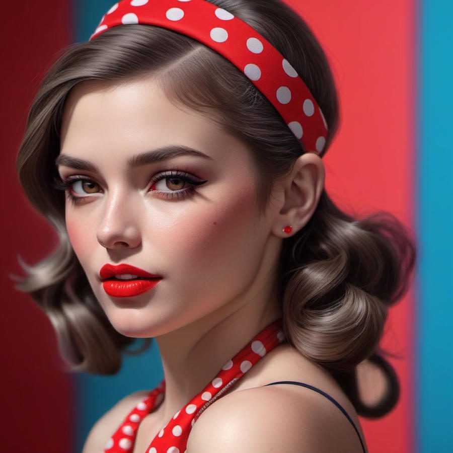 portrait retro vintage woman