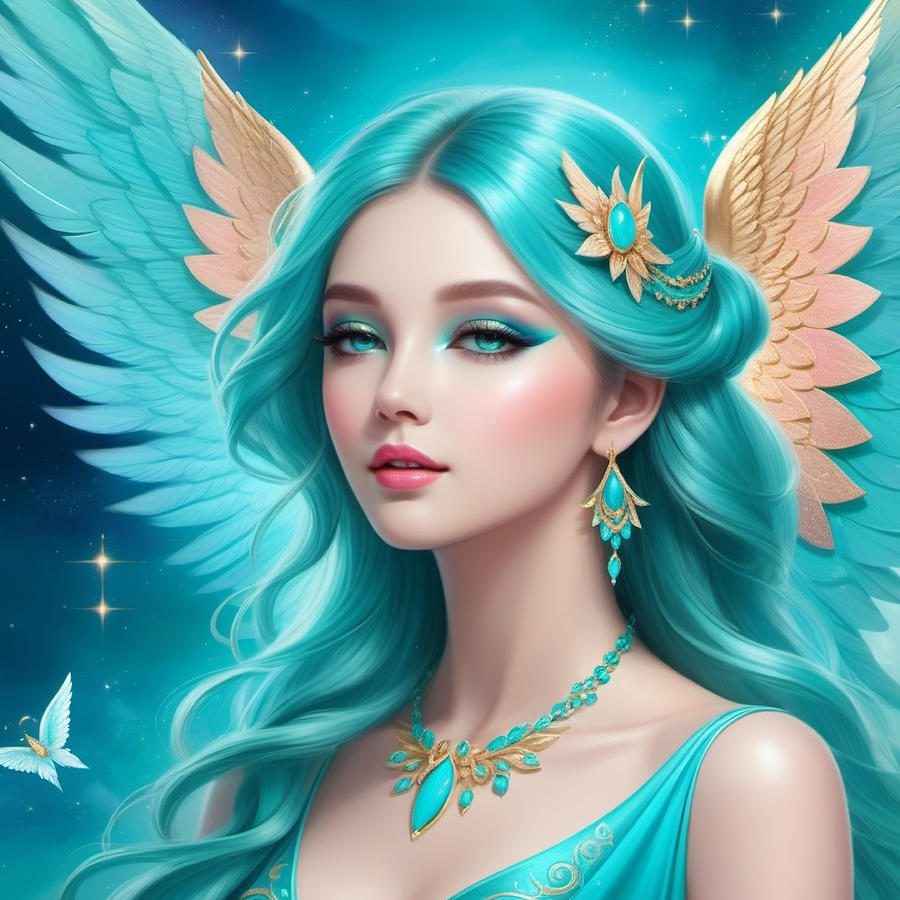 heavenly angelic art