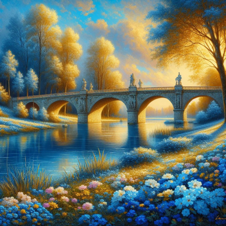 Art Showcase – The Serene Bridge Over the River